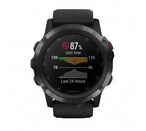 GPS-часы Garmin Fenix 5X PLUS Sapphire черные с черным ремешком