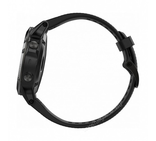 Часы с GPS Garmin Fenix 5 серые с черным ремешком