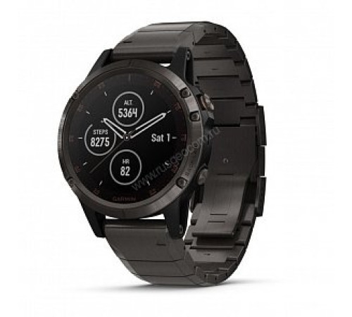 Смарт-часы Garmin Fenix 5x Plus,Sapphier DLC Titanium with Titanium Band