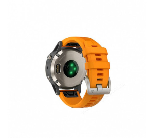 GPS-часы Garmin Fenix 5 PLUS Sapphire титановые с оранжевым ремешком