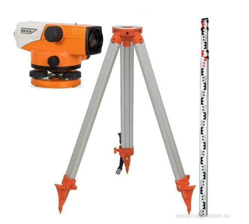 Комплект: нивелир RGK N-24 + штатив + рейка