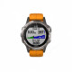 GPS-часы Garmin Fenix 5 PLUS Sapphire титановые с оранжевым ремешком