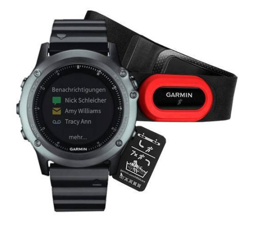 Навигатор-часы Garmin Fenix 3 HRM (metal) Sapphire