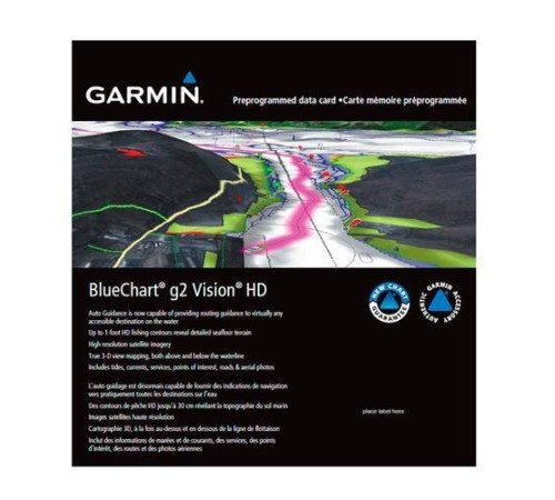 Карты глубин GARMIN Bluechart g2 Vision