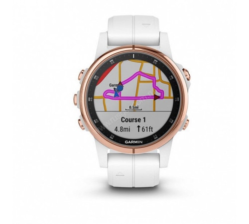 Смарт-часы Garmin Fenix 5S Plus SapphWht Rose Gold w/Wht BndGPSEMEA