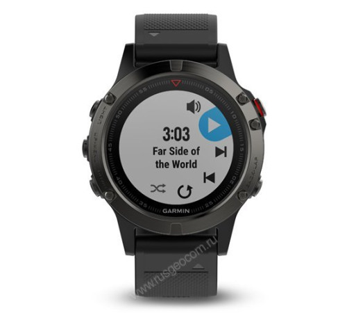 Часы с GPS Garmin Fenix 5 Sapphire с черным ремешком и HRM