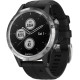 GPS-часы Garmin Fenix 5 PLUS Glass серебристые с черным ремешком