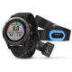 Часы с GPS Garmin Fenix 5 Sapphire с черным ремешком и HRM