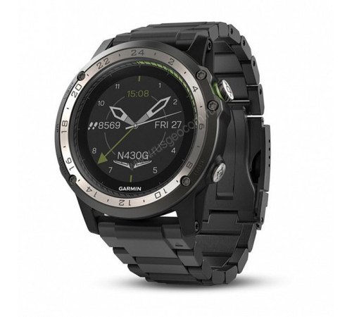 Авиационные часы Garmin D2 Charlie, Titanium Bezel with Titanium and Silicone Bands