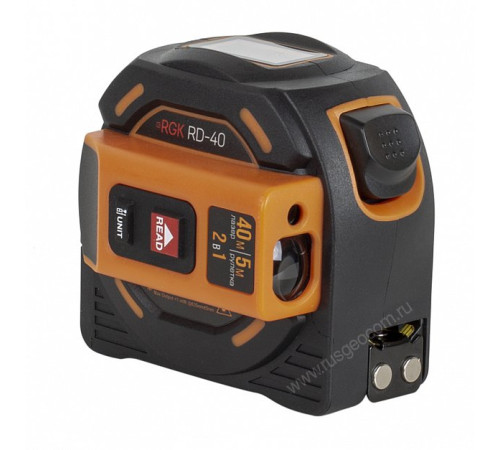 Лазерный дальномер с рулеткой RGK RD-40