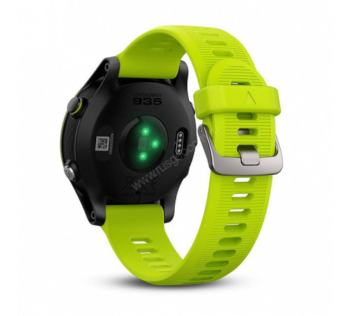 Беговые часы Garmin Forerunner 935 черно-зеленые Tri-Bundle