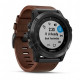 Смарт-часы Garmin Fenix 5x Plus,Sapph Slate Gray with Brown Leather Band