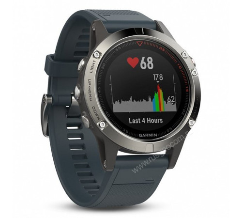 Часы с GPS Garmin Fenix 5 с синим ремешком