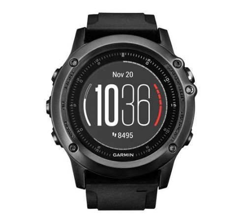Навигатор-часы Garmin Fenix 3 Sapphire HR с черным ремешком HRM-Run