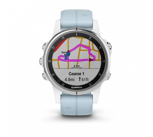 Смарт-часы Garmin Fenix 5SPlus,Glass,Wht w/Sea FoamBnd