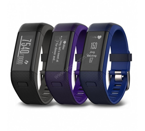 Фитнес-браслет Garmin vivosmart HR+ черно-серыеФитнес-браслет Garmin vivosmart HR+ фиолетовые