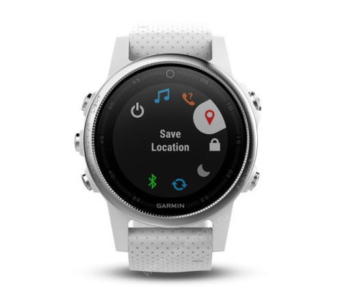 Часы с GPS Garmin Fenix 5S белые с белым ремешком