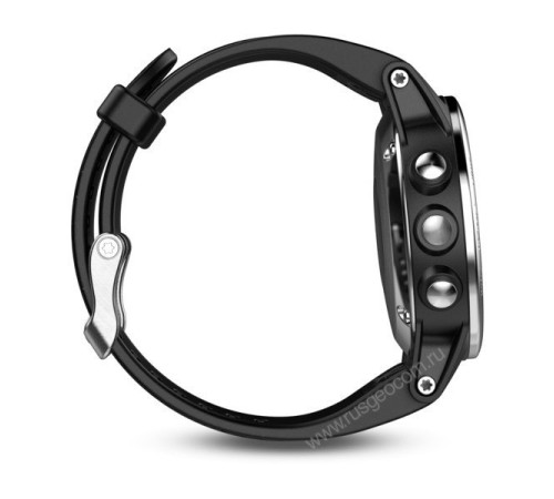 Часы с GPS Garmin Fenix 5S серебристые с черным ремешком