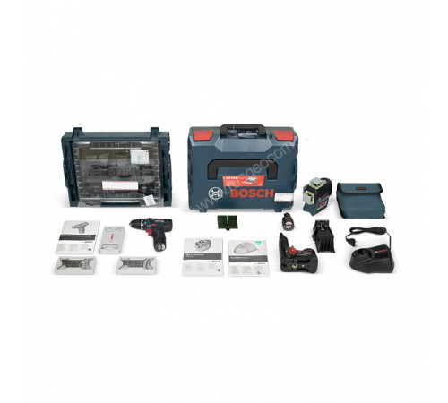 Лазерный уровень Bosch GLL 3-80 CG+BM 1+GSR12V (0.615.994.0L3)