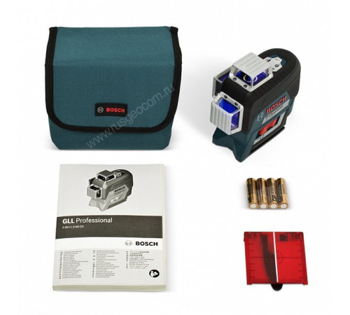 Лазерный уровень Bosch GLL 3-80 C + вкладка под L-BOXX (0.601.063.R00)