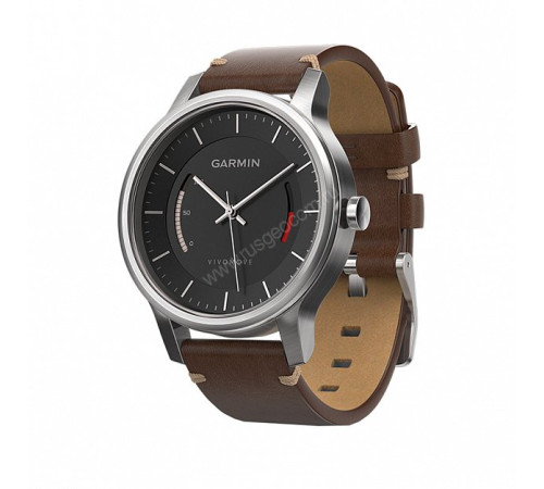 Смарт-часы Garmin Vivomove Premium, стальной корпус, кожаный ремешок