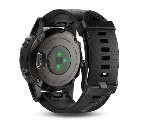 Часы с GPS Garmin Fenix 5S Sapphire черные с черным ремешком