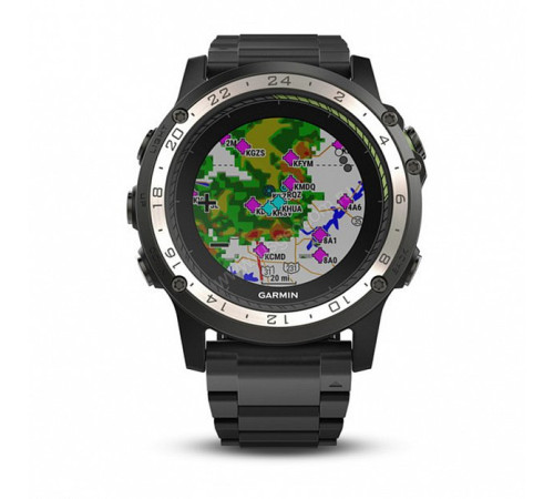Авиационные часы Garmin D2 Charlie, Titanium Bezel with Titanium and Silicone Bands