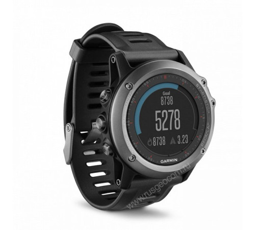 Часы с GPS Garmin Fenix 3 HR Sapphire со стальным браслетом