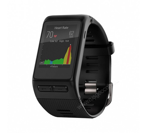 Смарт-часы Garmin Vivoactive HR черные большого размера