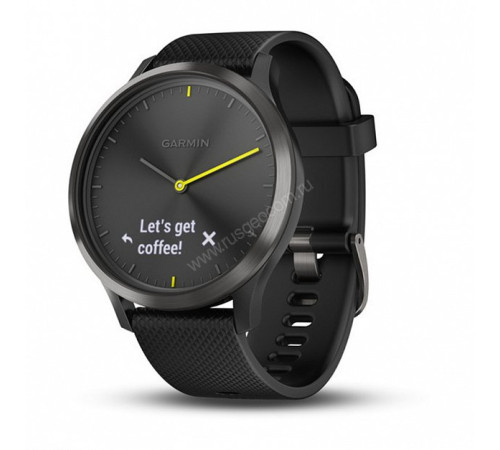 Смарт-часы Garmin Vivomove HR, E EU, Sport, Black-Black, L