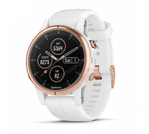 Смарт-часы Garmin Fenix 5S Plus SapphWht Rose Gold w/Wht BndGPSEMEA