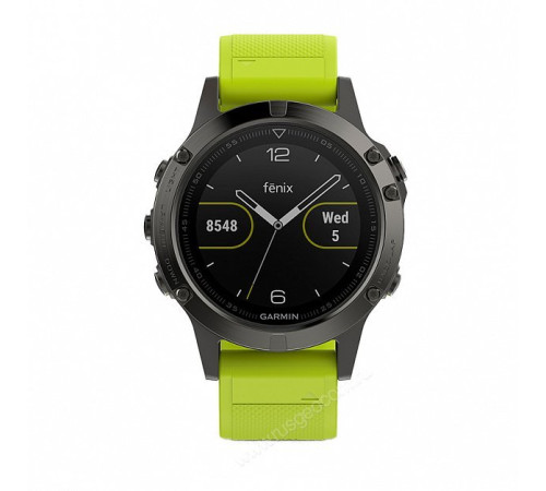 Часы с GPS Garmin Fenix 5 с желтым ремешком